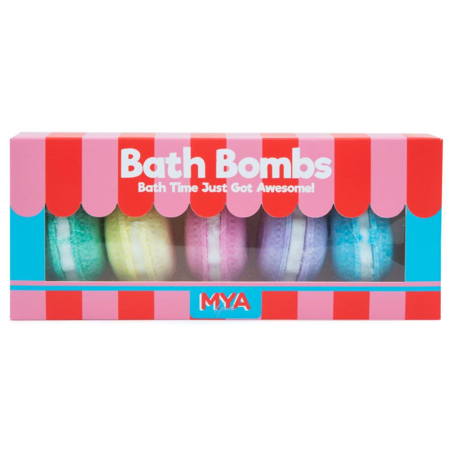 MYA Cosmetics Bath Bombs Macaron 5 Pack