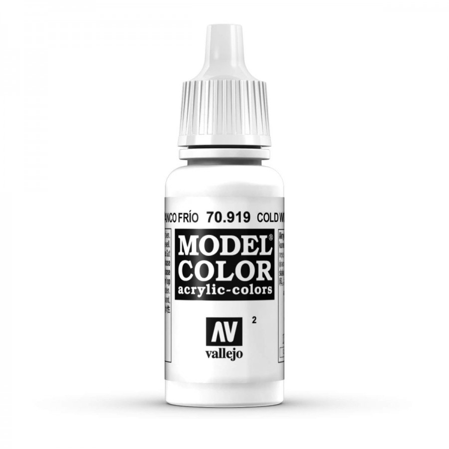 Vallejo Acrylic Paint Model Colour Foundation White 17-18ml