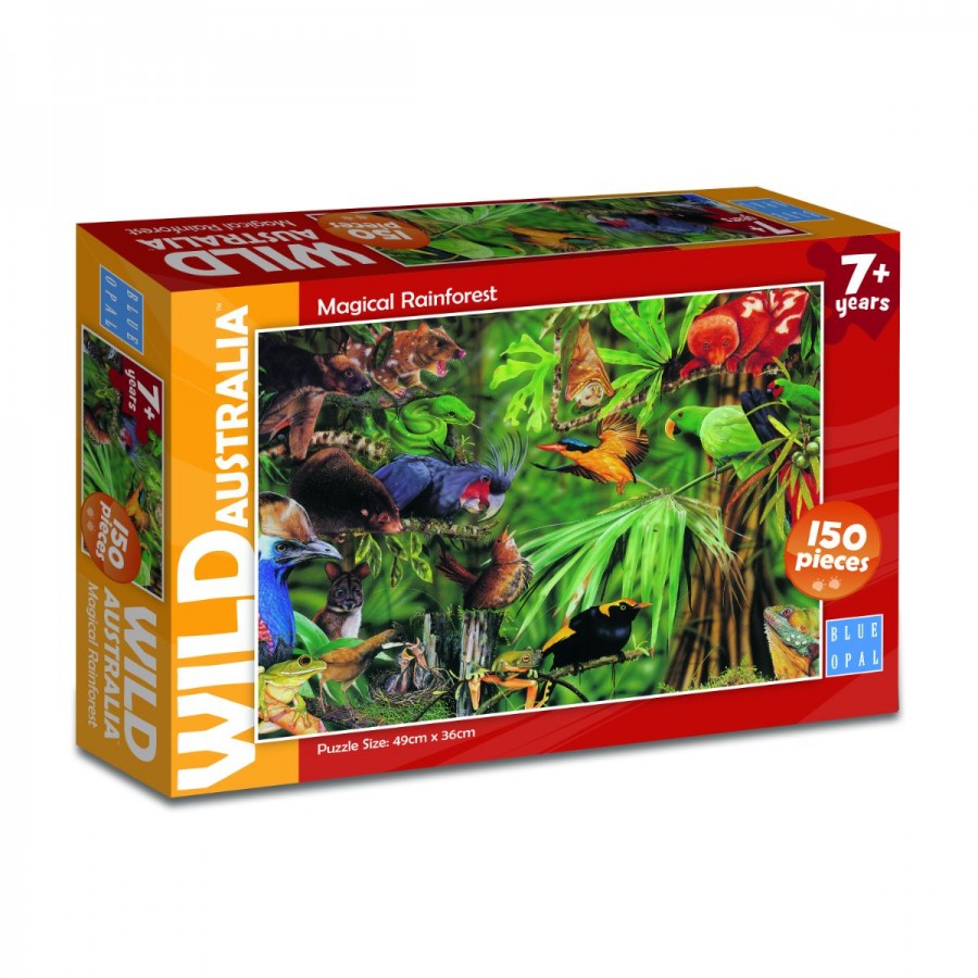 Blue Opal Wild Australia Magical Rainforest Puzzle 150 Piece