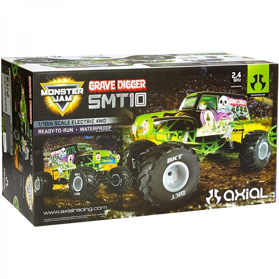 Axial Radio Control 1:10 SMT10 Grave Digger Monster Truck 4WD RTR
