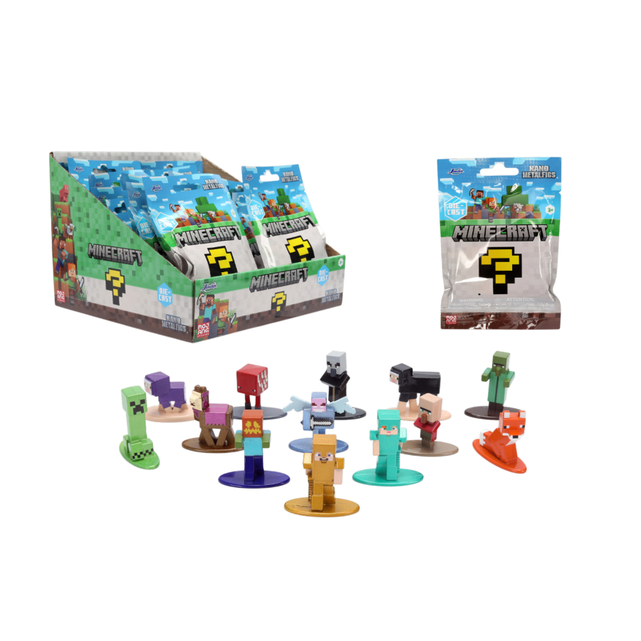 Jada Collectables Minecraft Nano MetalFig Blind Bag Wave 6 Assorted