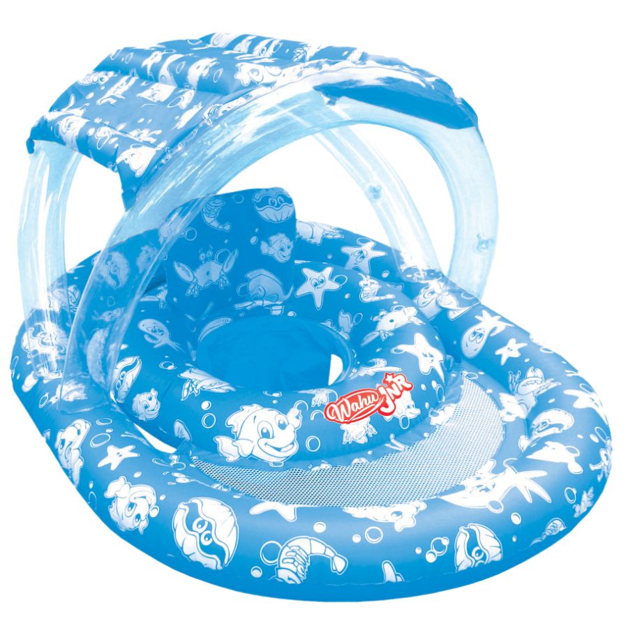 Wahu Junior Ring With Seat & Canopy Assorted Colours 6-24 Months 15kg