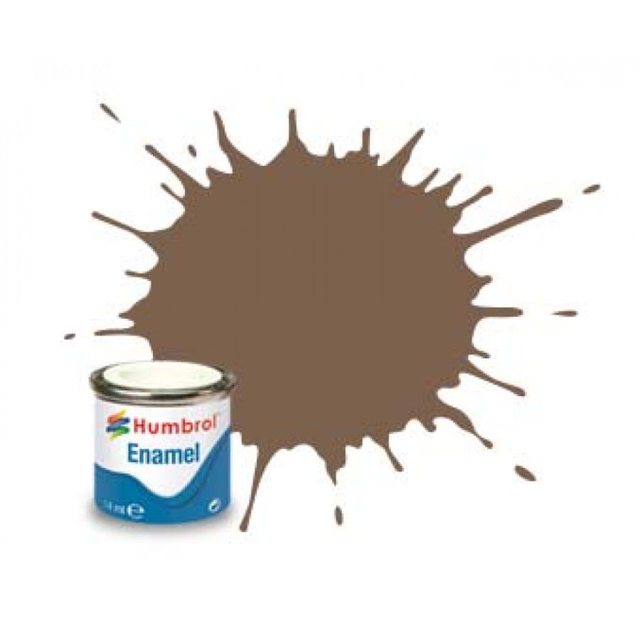 Humbrol Enamel Paint Dark Earth Matt