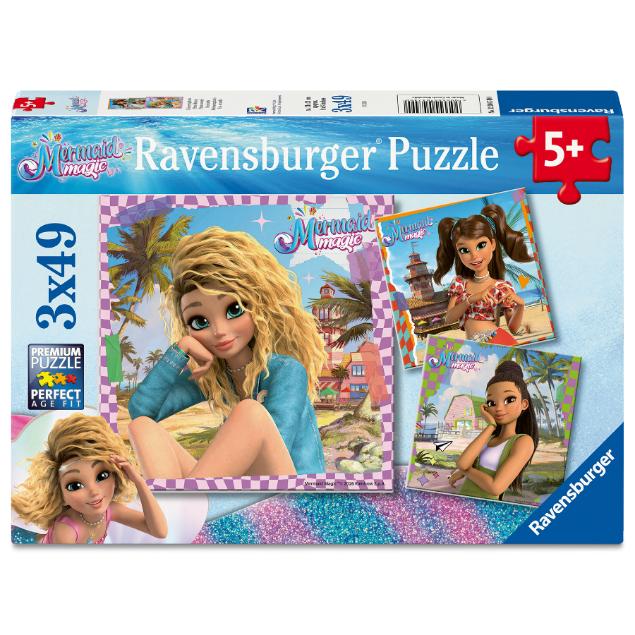 Ravensburger Puzzle 3x49 Piece Mermaid Magic