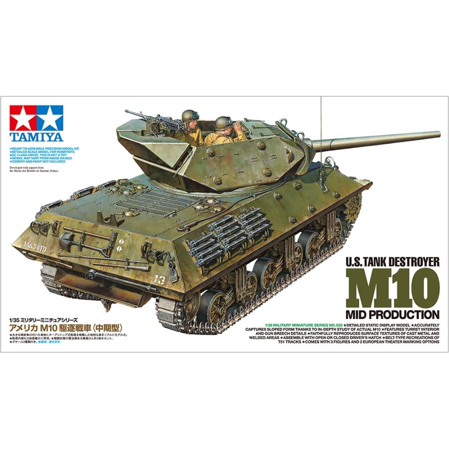 Tamiya Model Kit 1:35 US Tank Destroyer M10