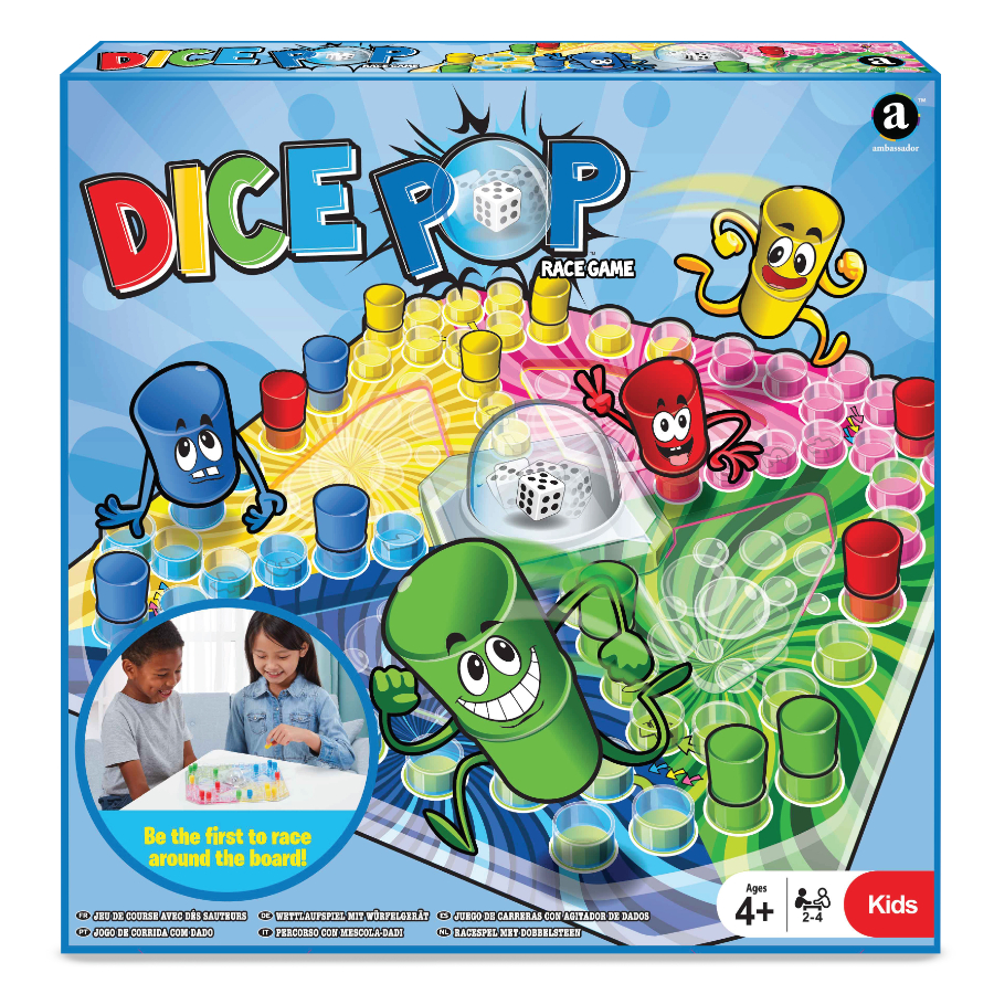 Dice Pop Race Board Game