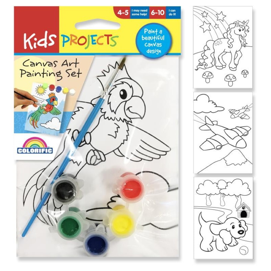 Kids Projects Canvas Art Painting Set