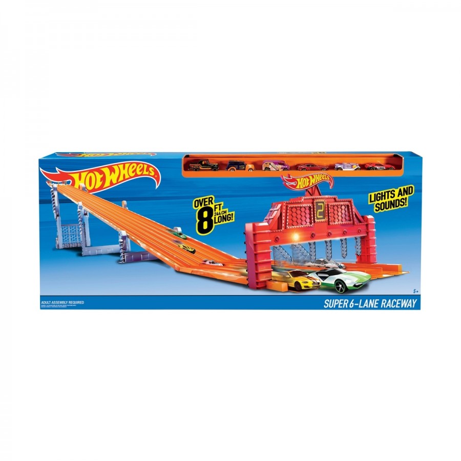 Hot Wheels Super 6 Lane Raceway