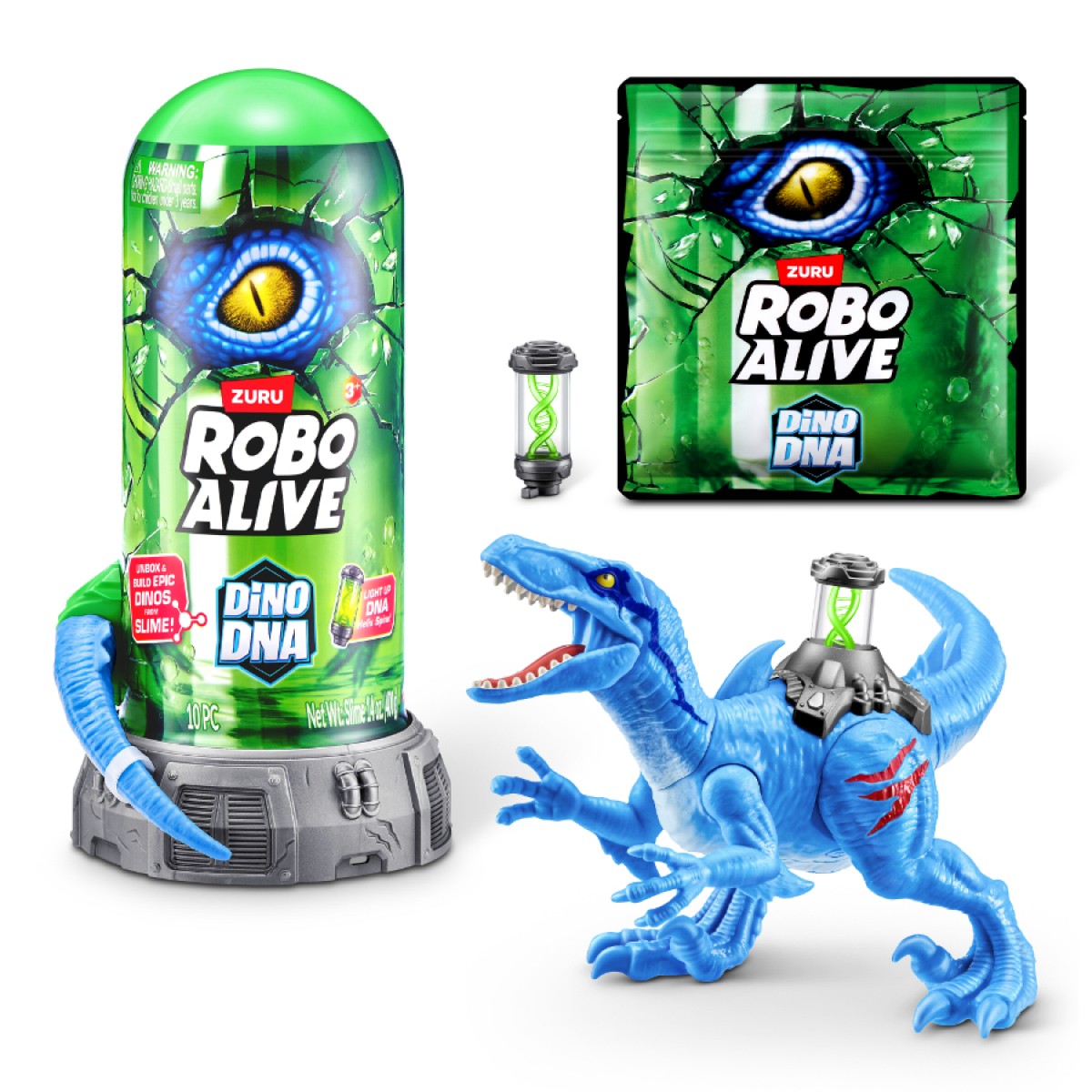 ROBOALIVE RAPTOR LUCI+SUONI 7133 - Dinosauro Robot Interattivo Con Armatura, Corre E Morde