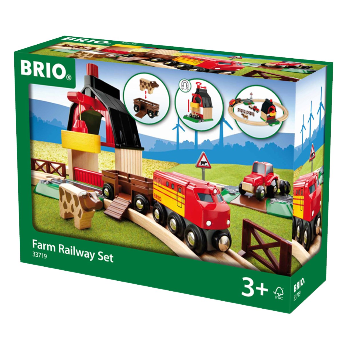 Brio Wooden Train Set Farm Railway 20 Piece Toy Brands A K Casey s Toys