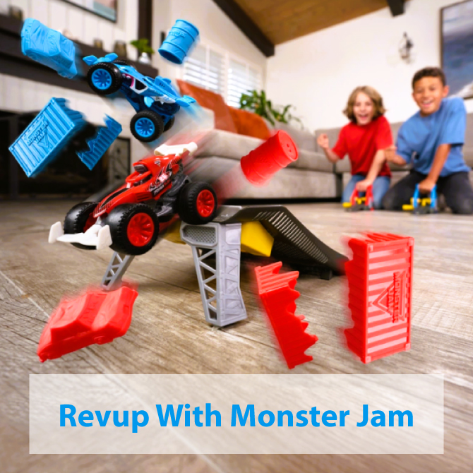 New Monster Motors Revup Raceway Playset