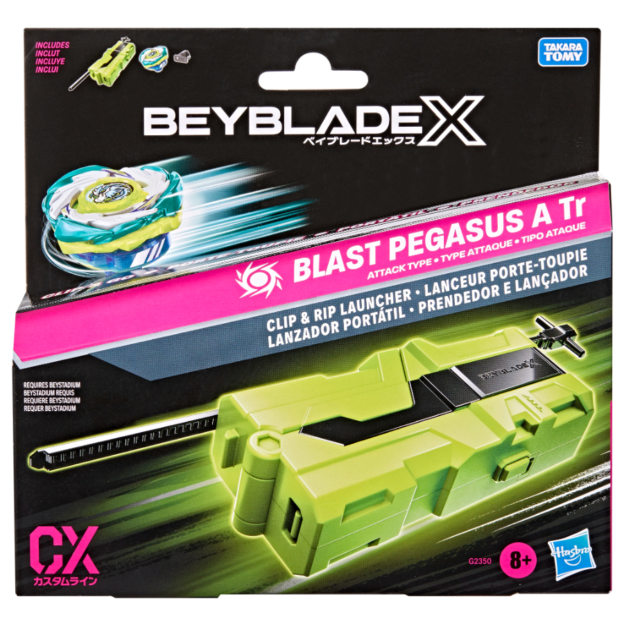 Beyblade X Pegasus Launcher With Top Storage