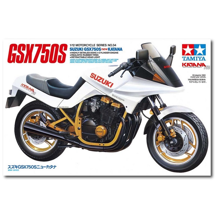 Tamiya Model Kit 1:12 Suzuki GSX 750S Katana