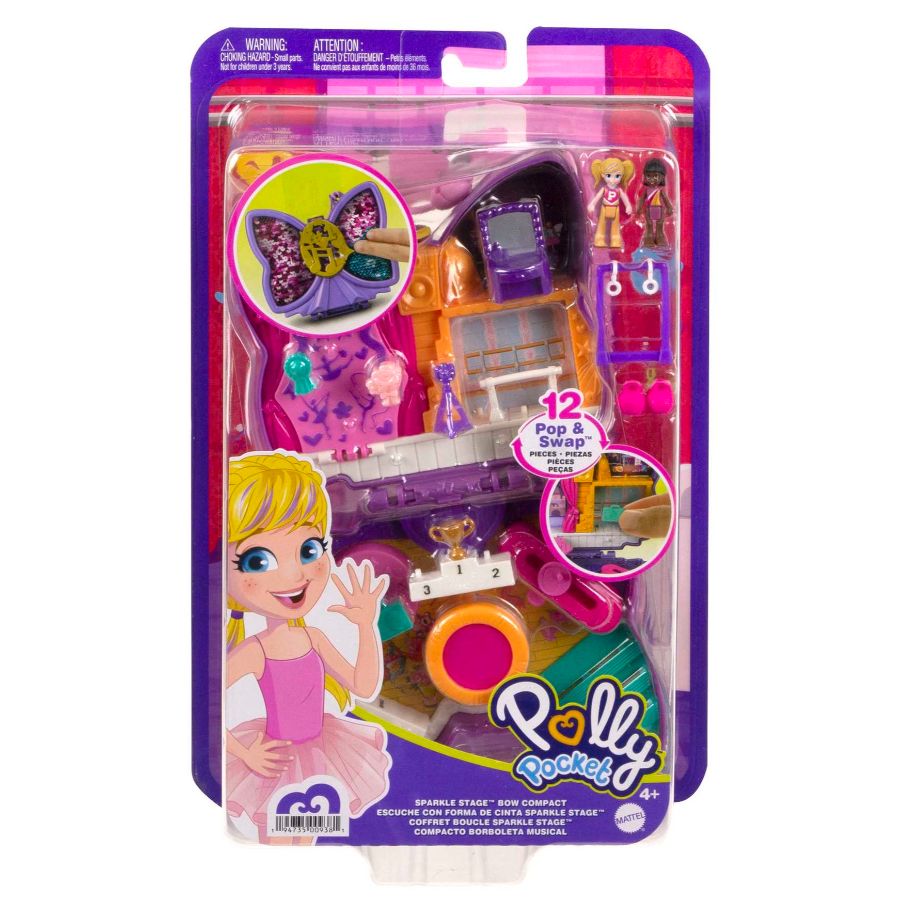 Polly Pocket Sparkle Stage Bow Compact