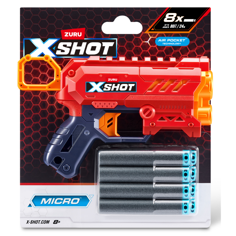 XSHOT Excel Micro Dart Blaster  With 8 Darts