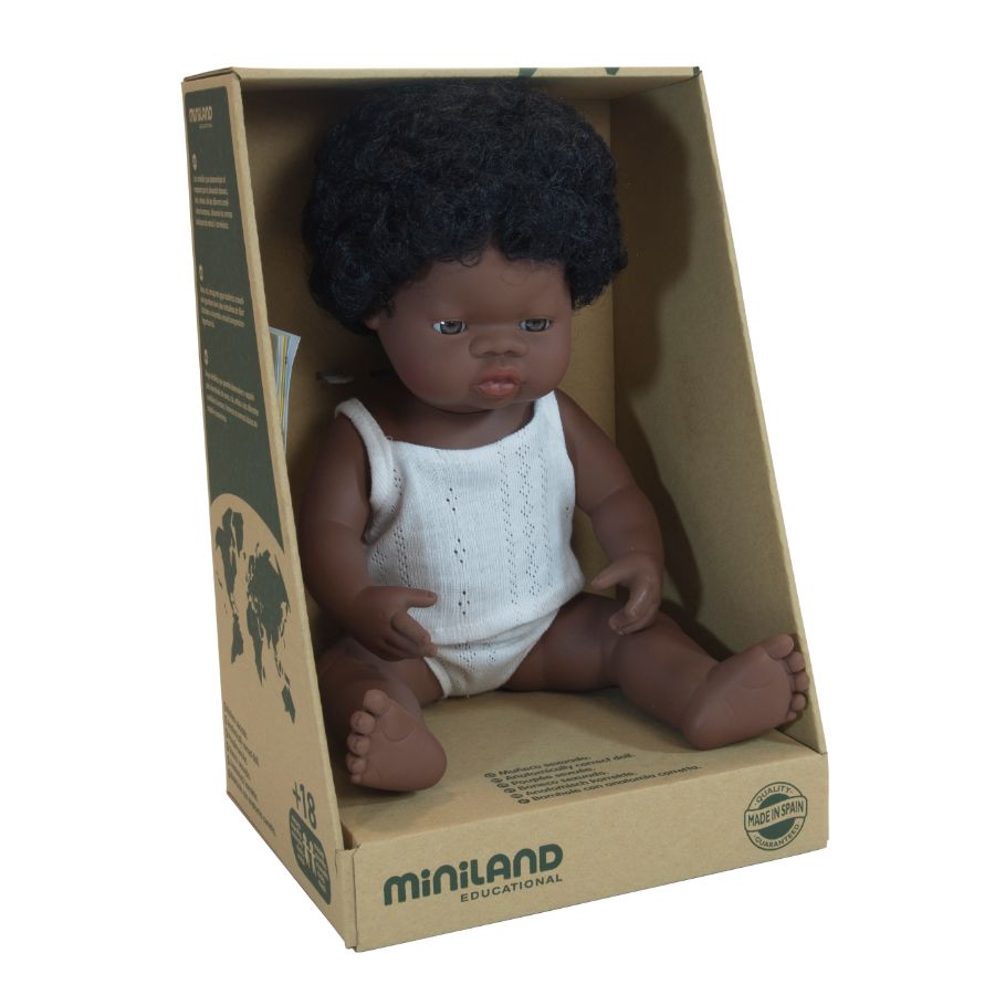 Miniland Baby Doll African Girl