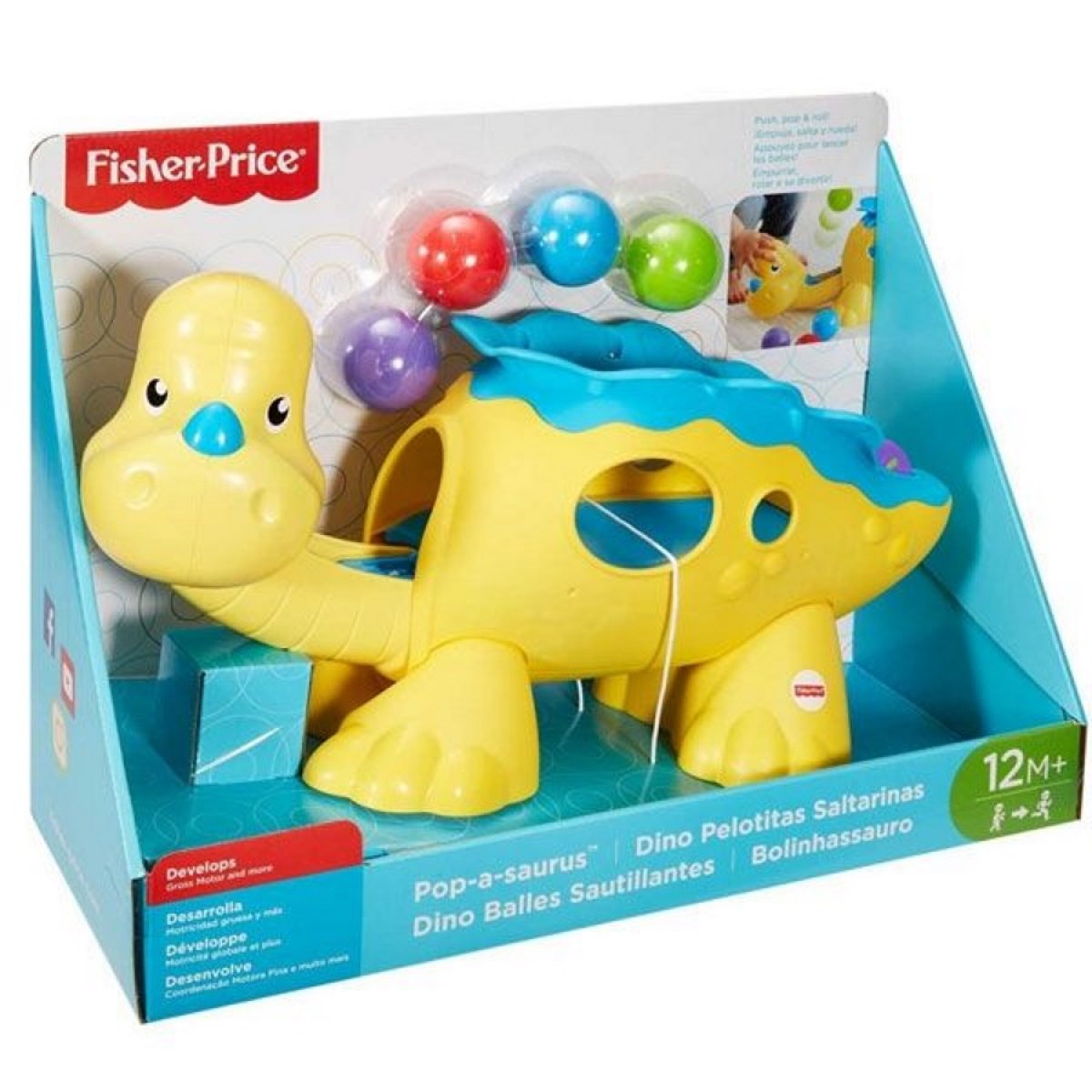 Fisher price dinosaur ball popper sales