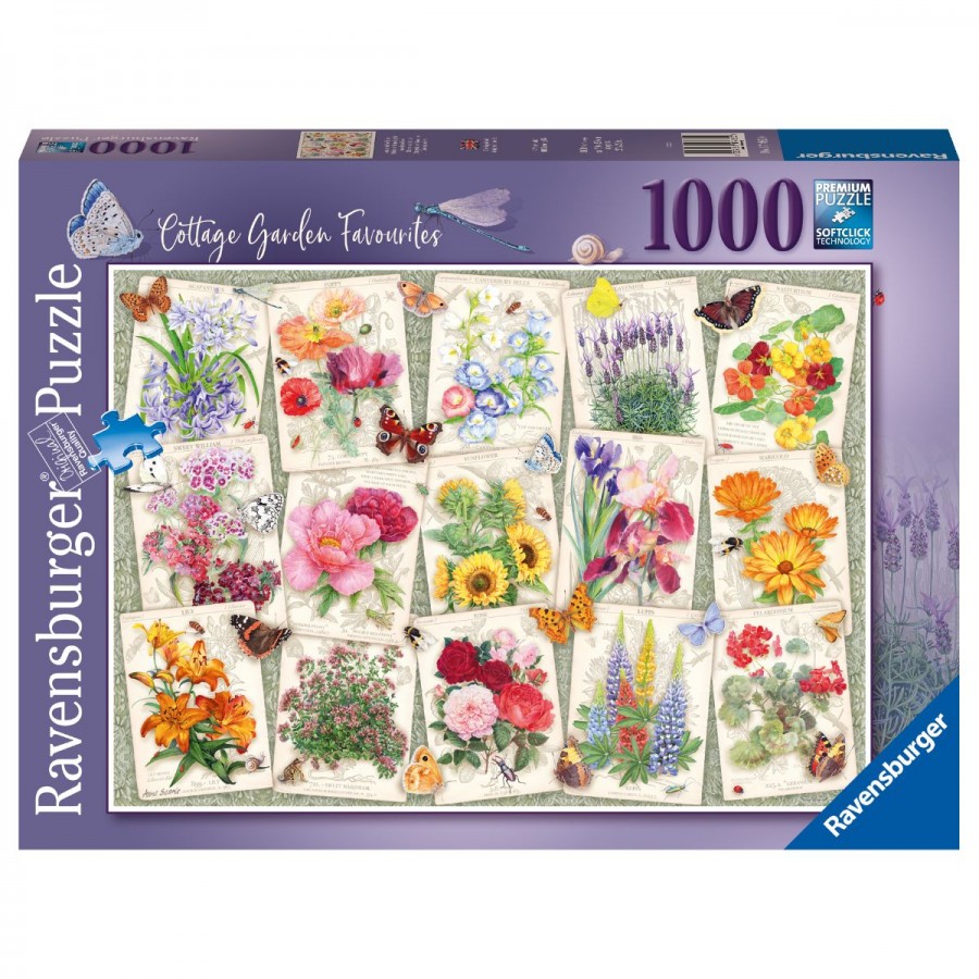 Ravensburger Puzzle 1000 Piece Cottage Garden Favourites