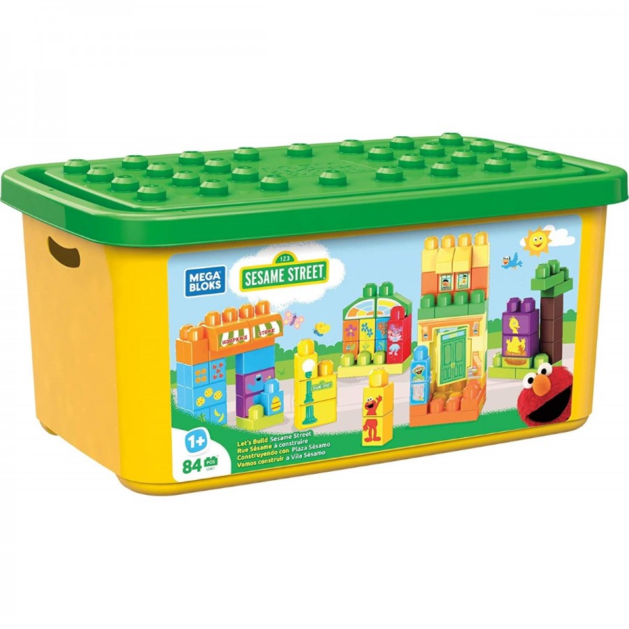 Mega Bloks Sesame Street Lets Build 84 Piece Tub