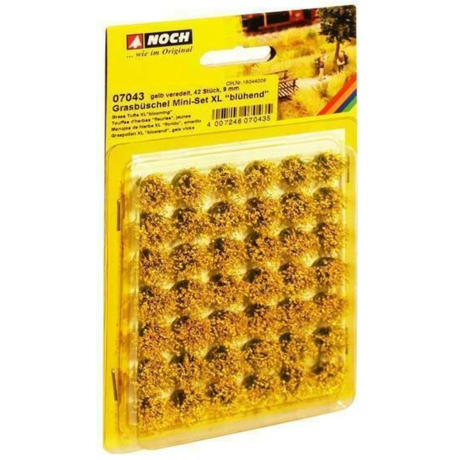 Noch Rail Trains Scenery Grass Tufts Mini Set XL Blooming Yellow