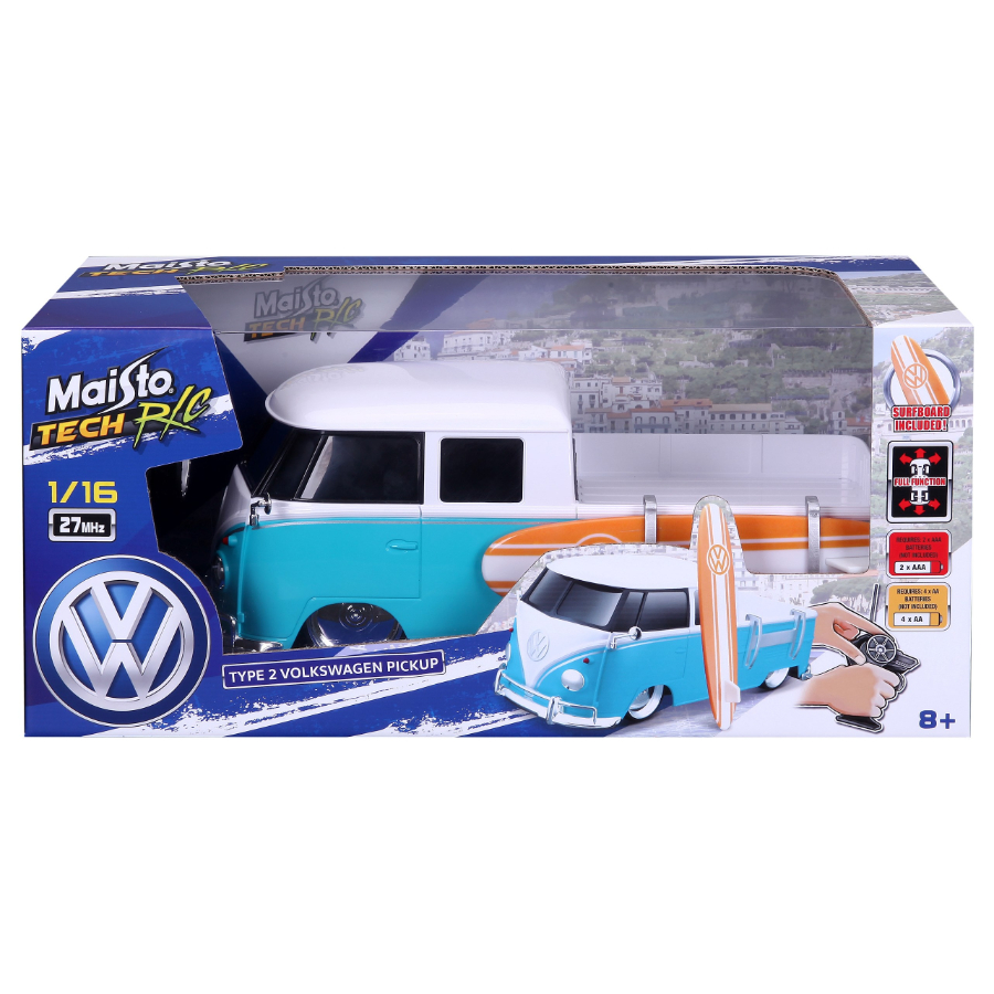 Maisto Tech Radio Control VW Type 2 With Surfboard