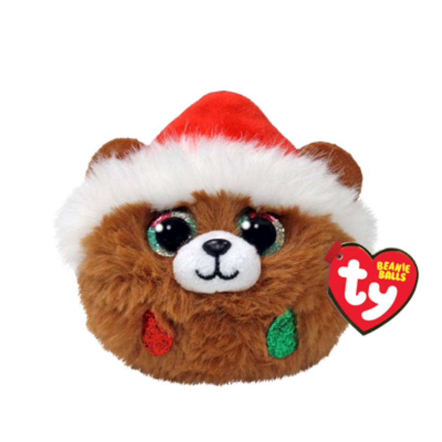 Beanie Boos Ty Puffies Pudding Brown Bear
