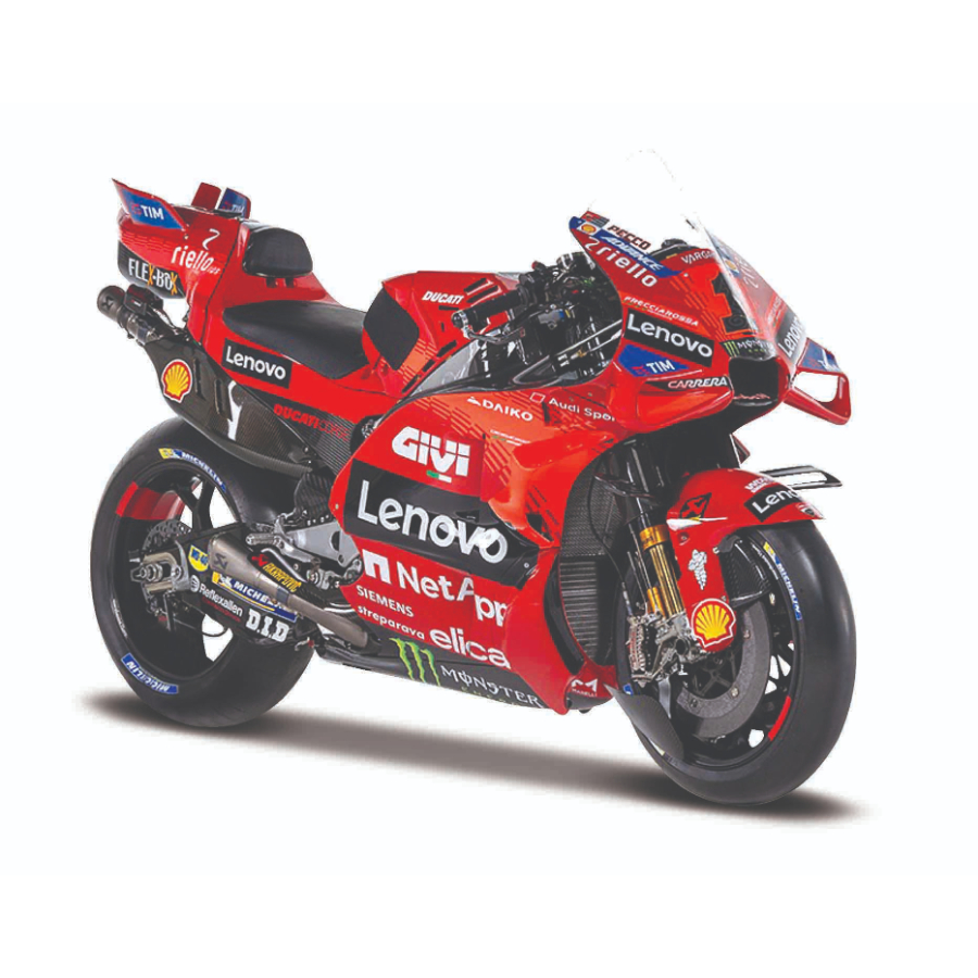 Maisto Diecast 1:18 Moto GP 2024 Ducati Lenovo Bagnaia World Champion