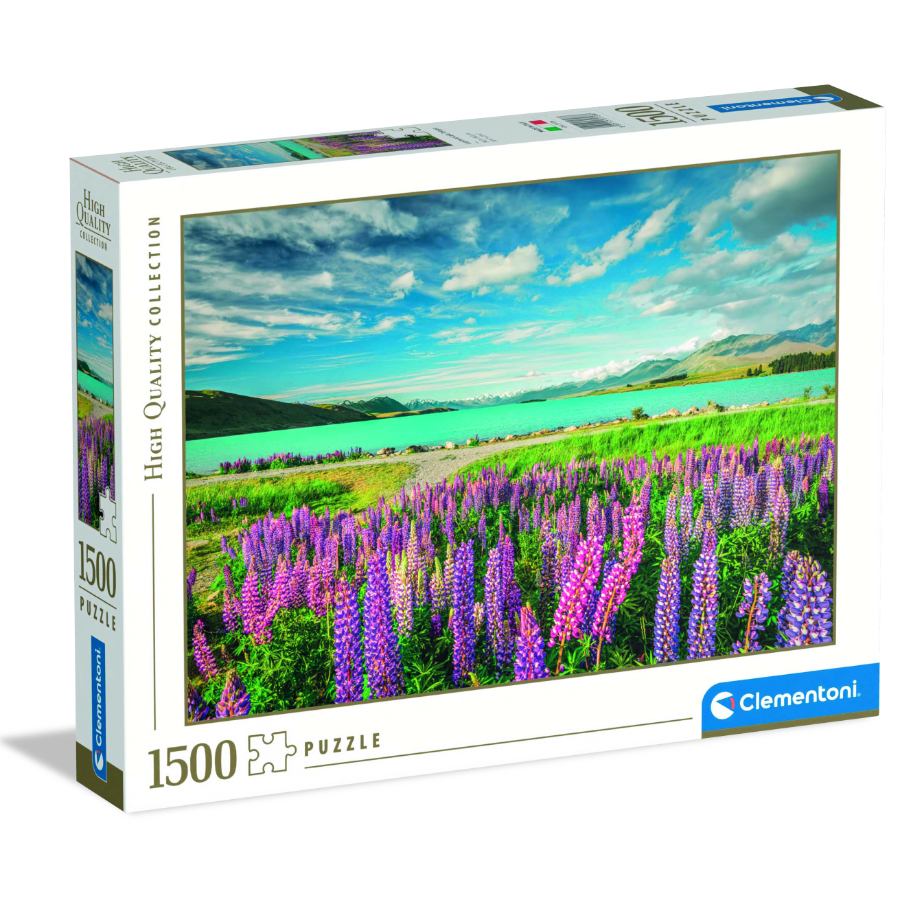 Clementoni 1500 Piece Puzzle Lupins At Lake Tekapo
