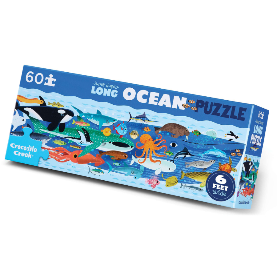 Crocodile Creek 60 Piece Floor Puzzle Super 6 Foot Long Ocean