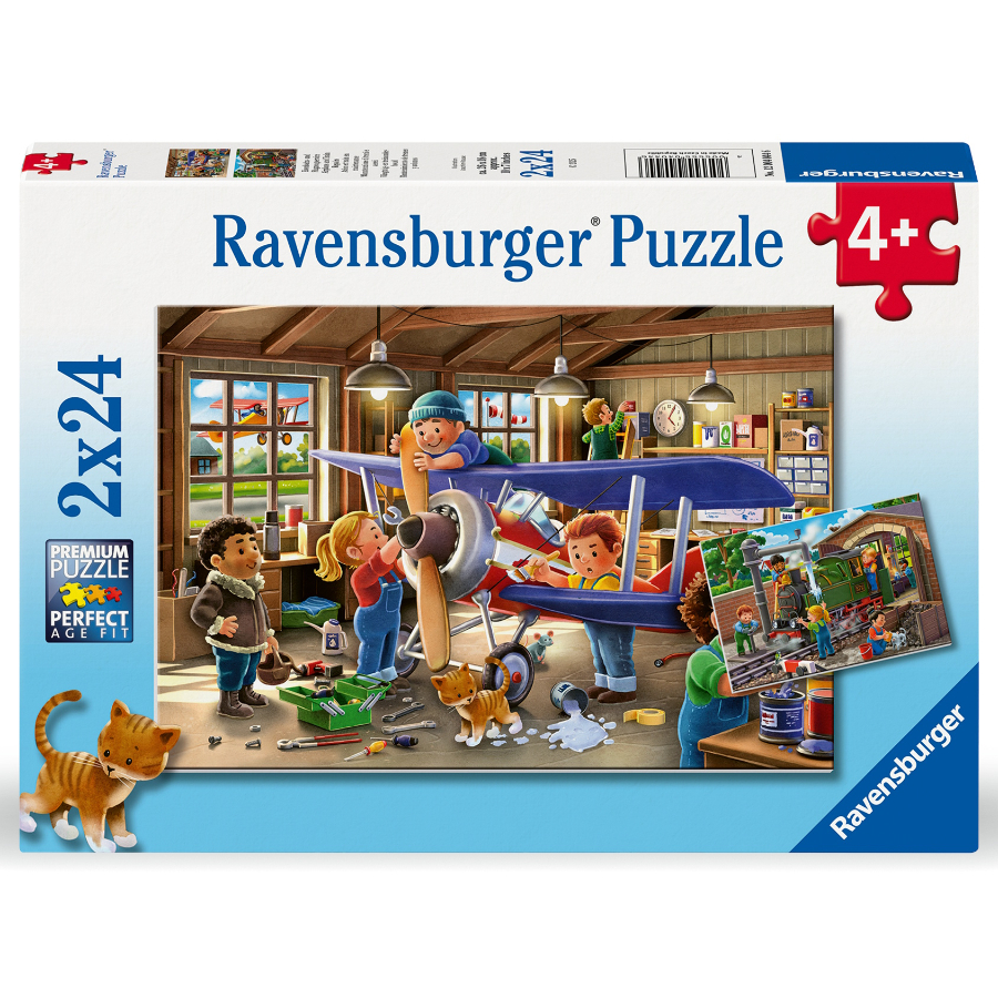 Ravensburger Puzzle 2x24 Piece Planes & Trains