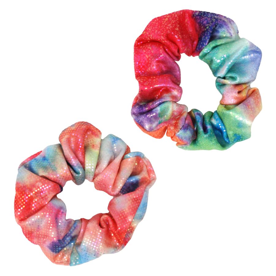 Rainbow Splash Shimmering Scrunchie Assorted