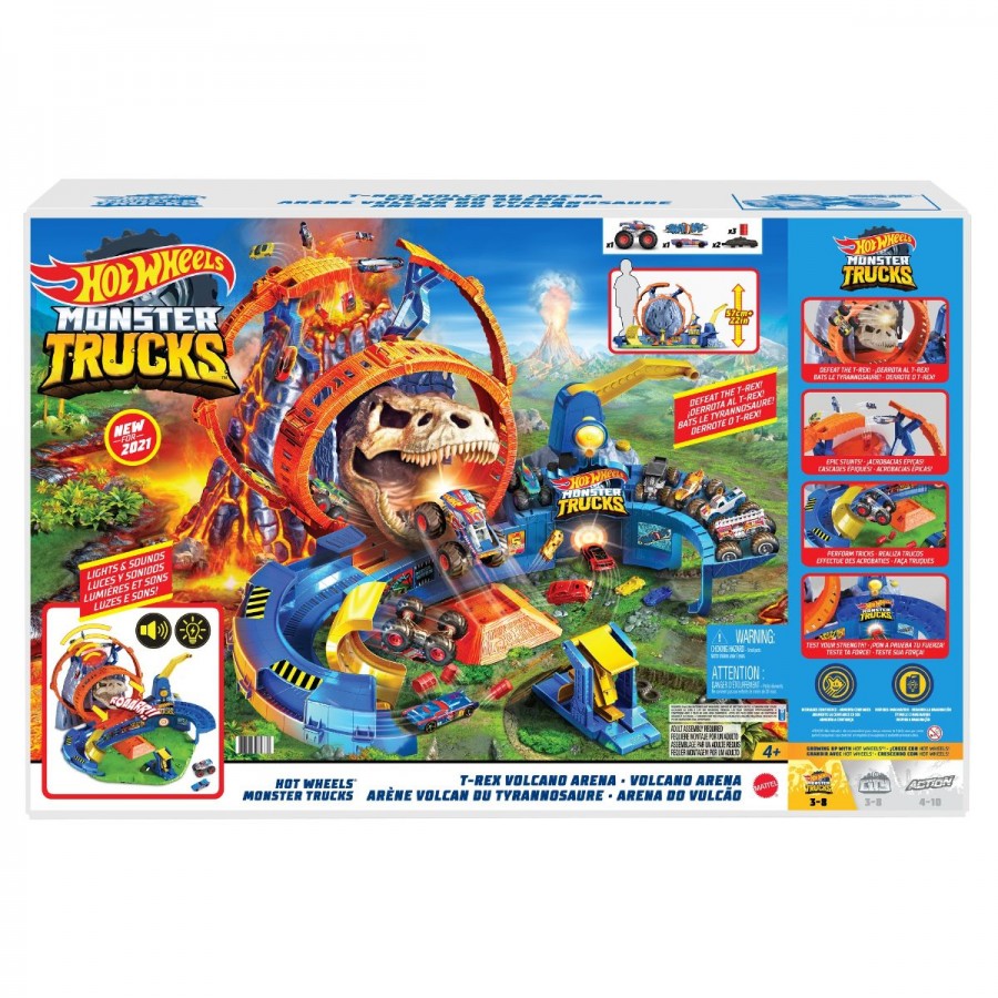Hot Wheels Monster Trucks Volcano Arena
