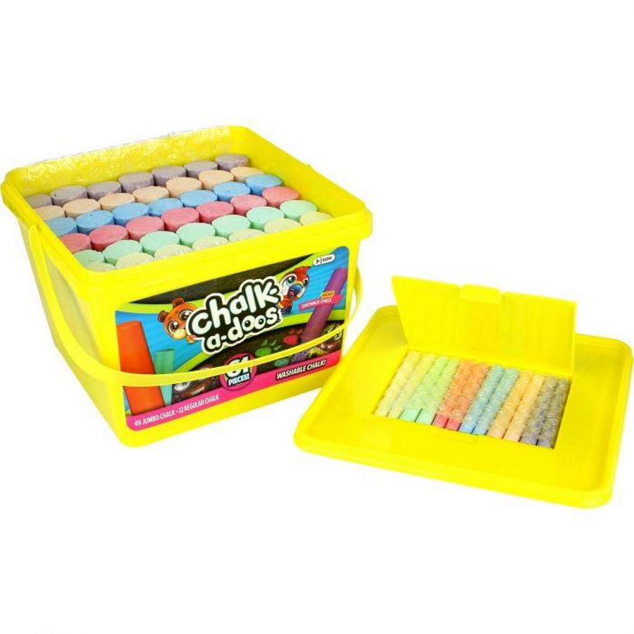 Chalk A Doos 61 Piece Sidewalk Chalk in Tub