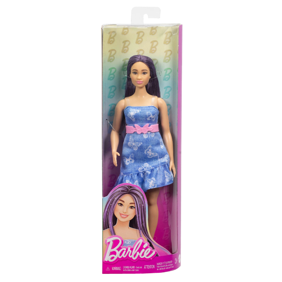 Barbie Fashionistas Doll In Denim Butterfly Dress