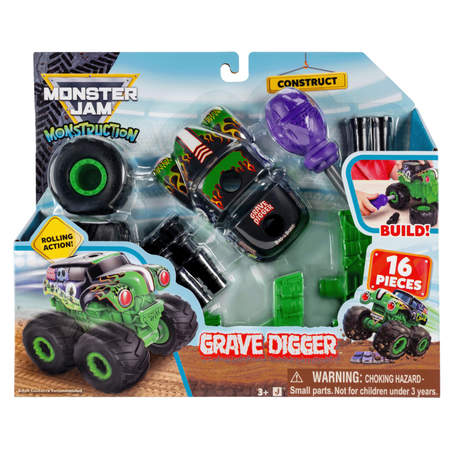 Monster Jam Monstruction Vehicle Kit Assorted