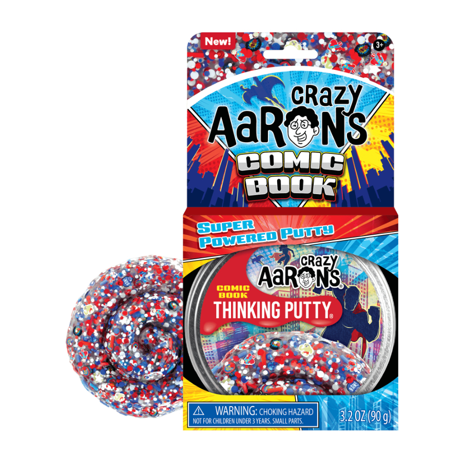 Crazy Aarons Thinking Putty 10cm Tin Trendsetters Comic Book