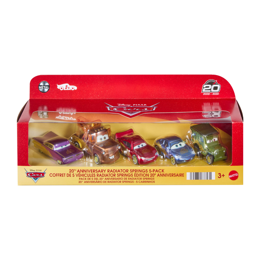 Disney Cars Diecast 20th Anniversary Collector 5 Pack