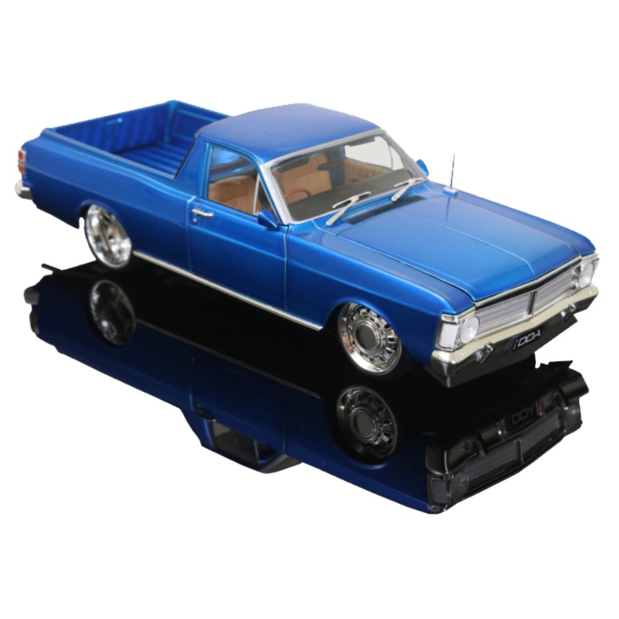 DDA Diecast 1:24 Ford XY Falcon Ute Custom With Super Charged Barra Engine Blue
