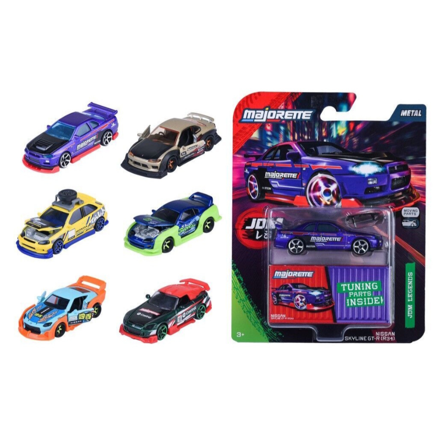 Majorette Diecast Cars JDM Legends Deluxe Car Assorted