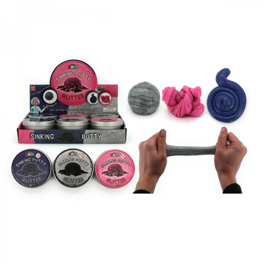 Sinking Putty Glitter In Tin Box