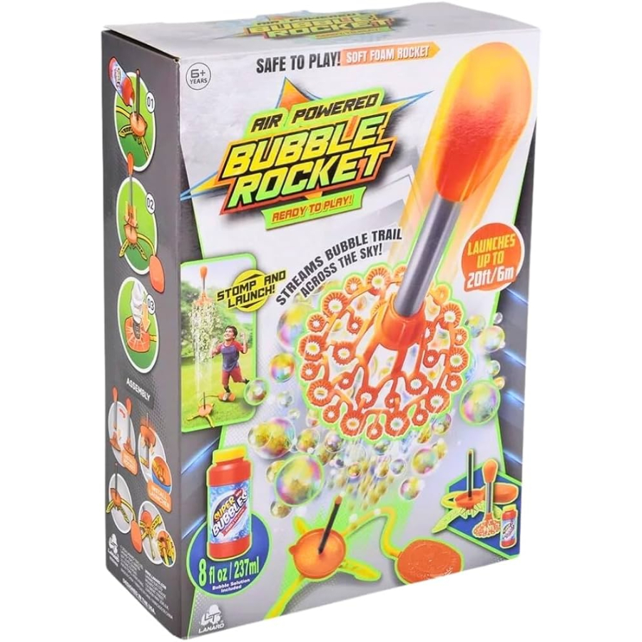 Bubble Rocket Stomp Rocket With Bubble Mix