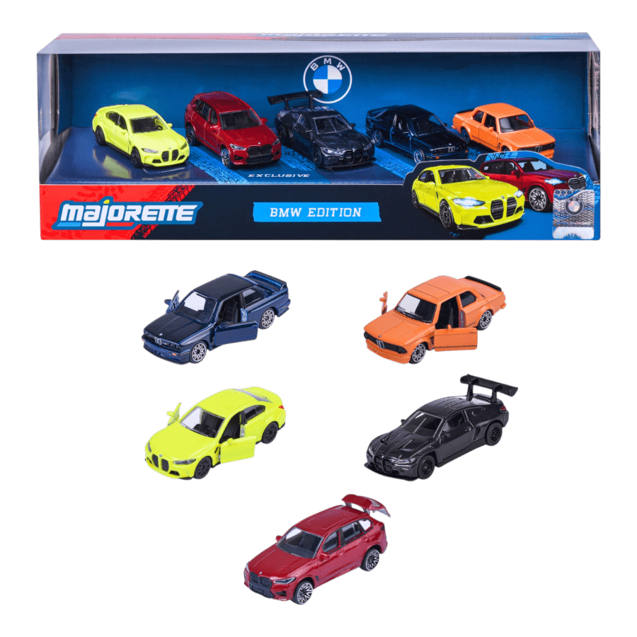Majorette Diecast Cars BMW 5 Piece Gift Pack