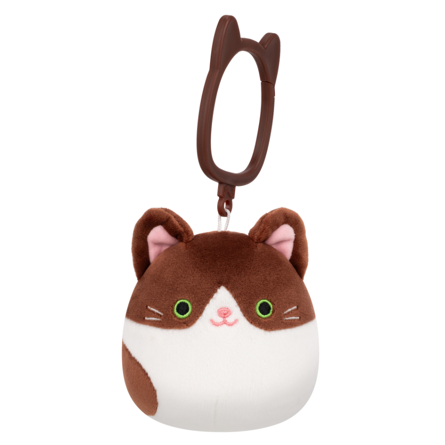Squishmallows 3.5 Inch Clip On Plush Tuxedo Cat