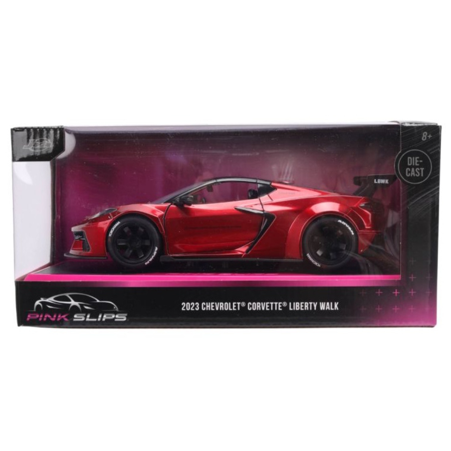 Jada Diecast 1:24 Pink Slips 2024 Corvette C8 Liberty Walk Red