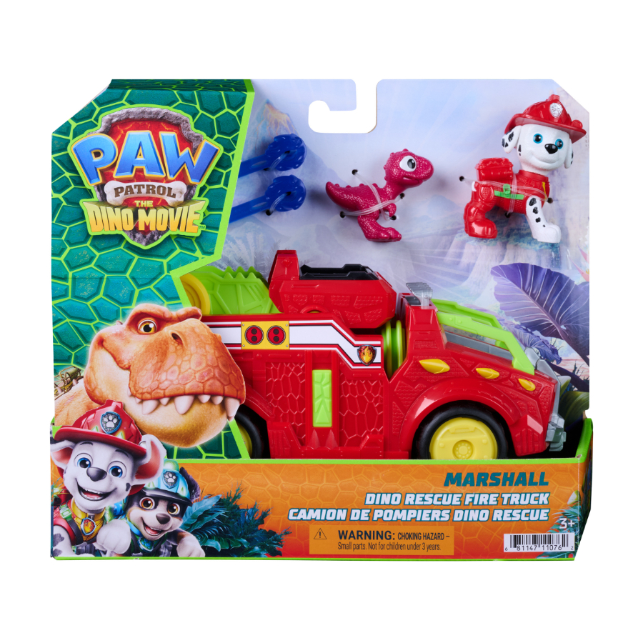 Paw Patrol The Dino Movie Vehicle & Figure Marshall