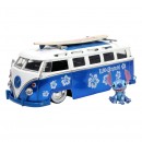 Jada Diecast 1:24 Lilo & Stitch 1962 Volkswagen Bus With Stitch Figure