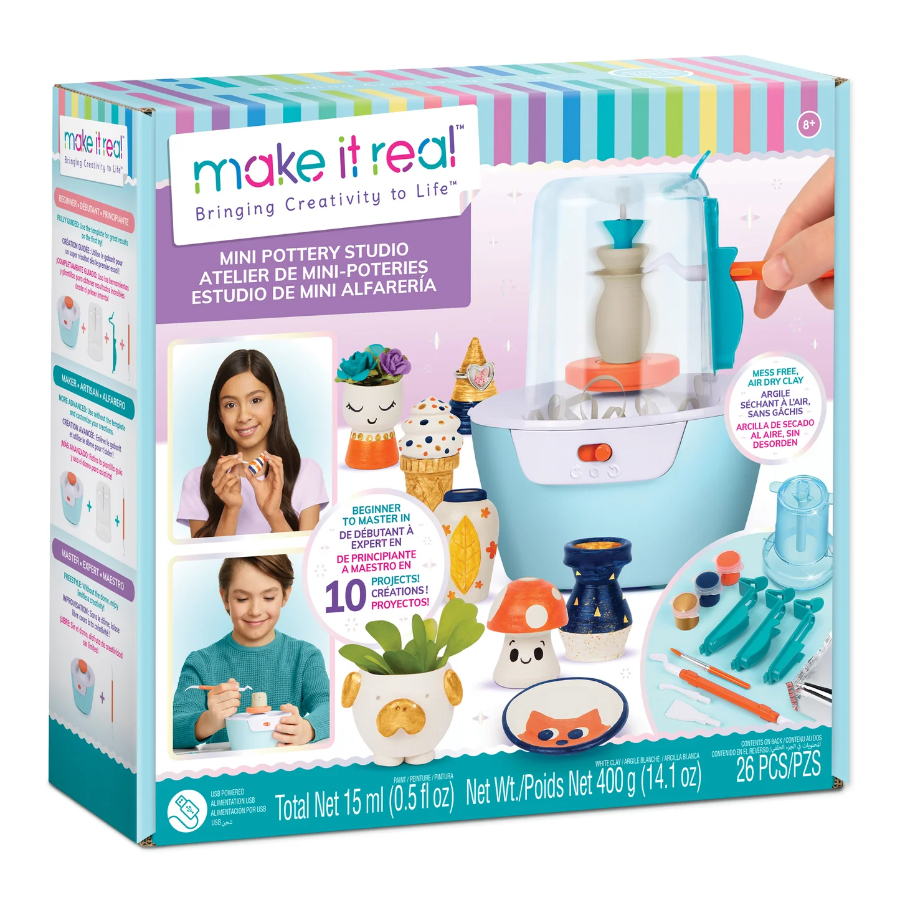 Make It Real Mini Pottery Studio | Toys | Casey's Toys