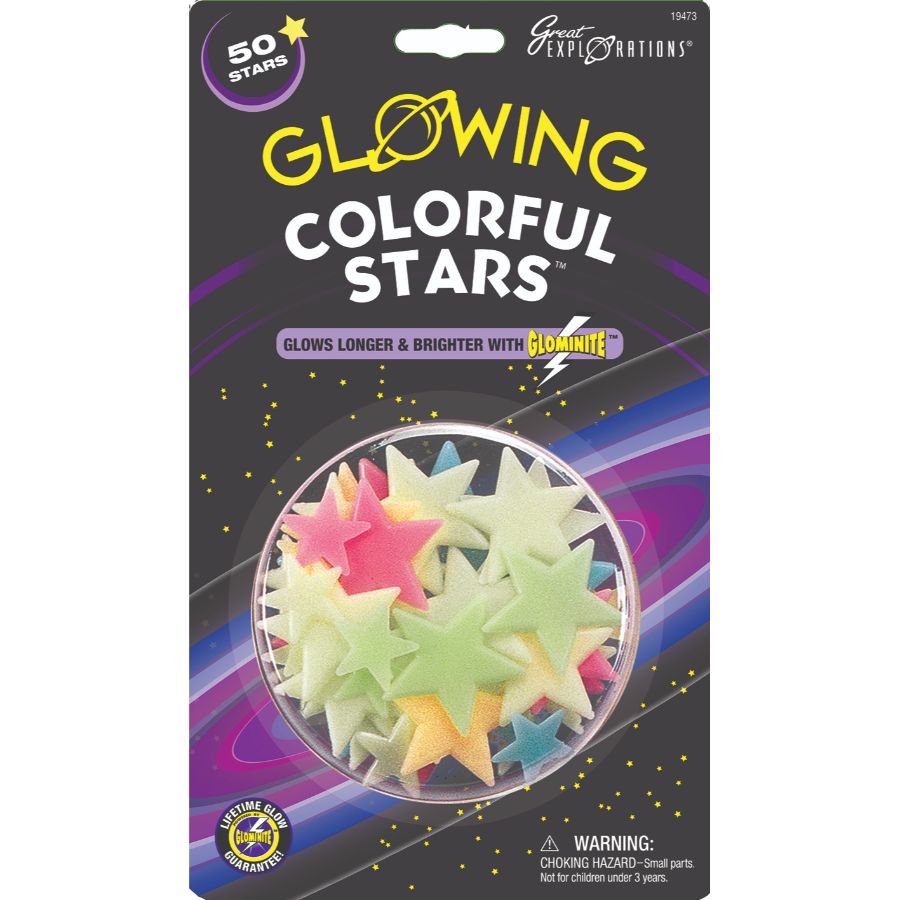 Glow In The Dark Colourful Stars