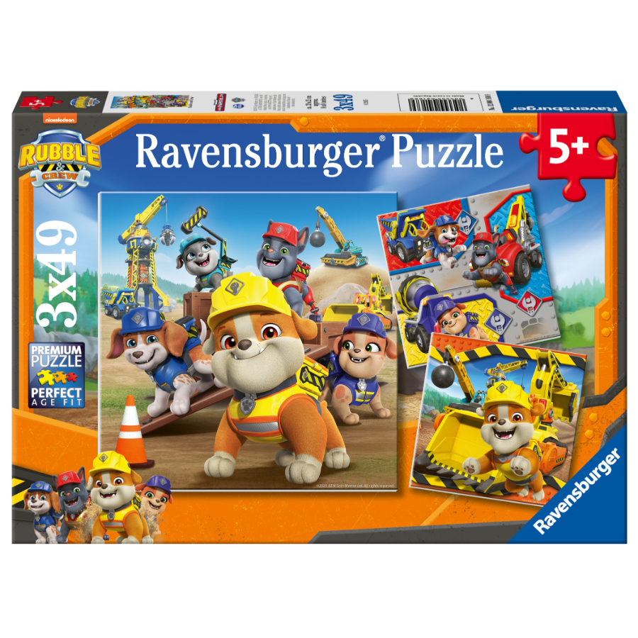 Ravensburger Puzzle 3x49 Piece Rubble & Crew