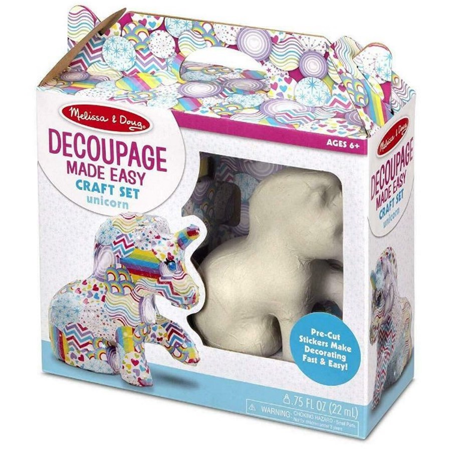 Melissa & Doug Decoupage Made Easy Craft Set Unicorn